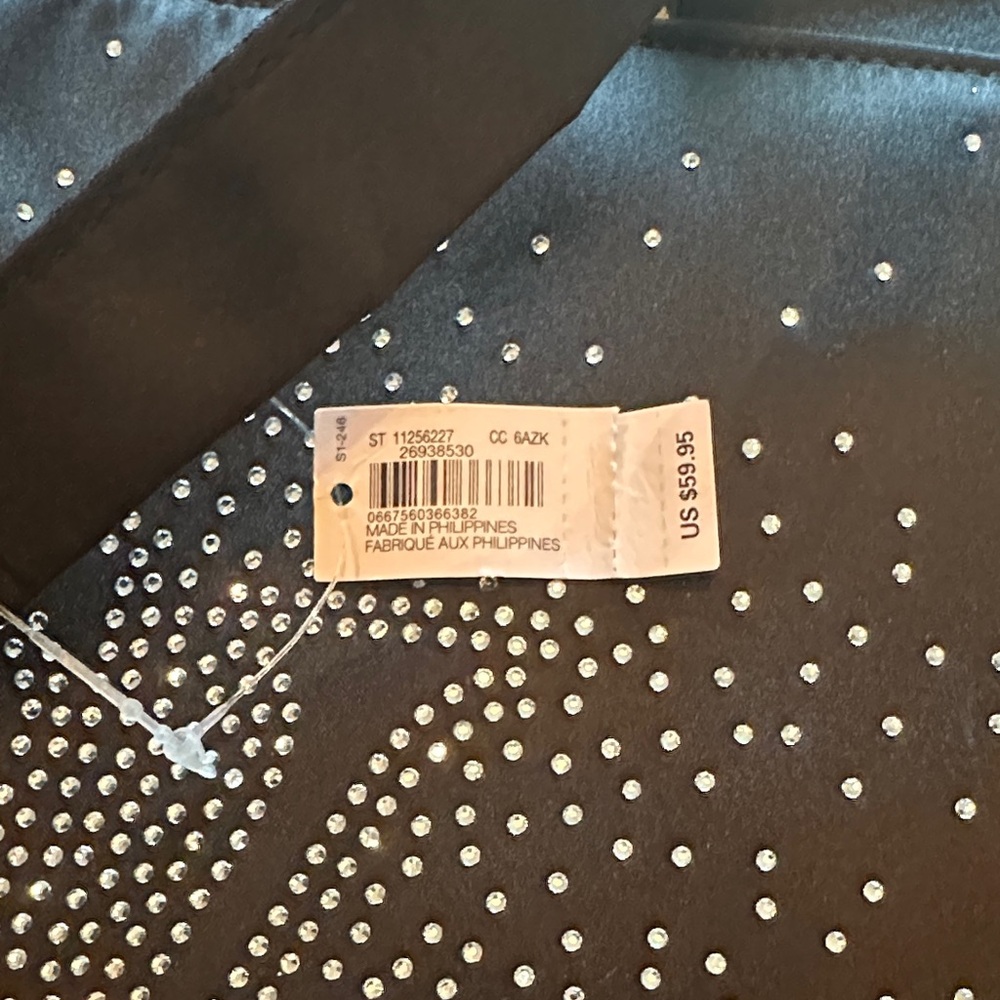 Victoria's Secret Black Tote with Rhinestone Logo - Picture 2 of 5